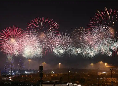 芦山县焰火晚会